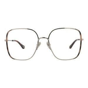 Chloé Womens Square/Rectangle Silver Silver Transparent Fashion Designer Eyewear